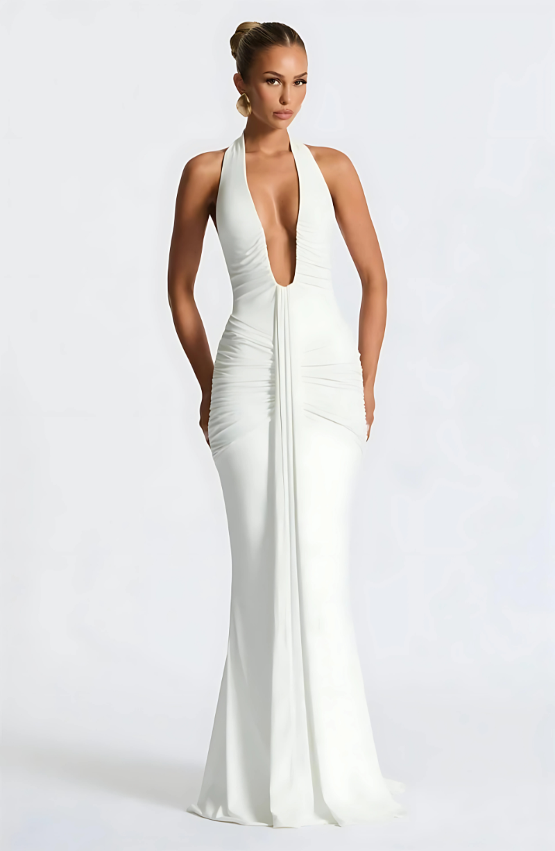 Althéa Long Dress – Royal Bordeaux