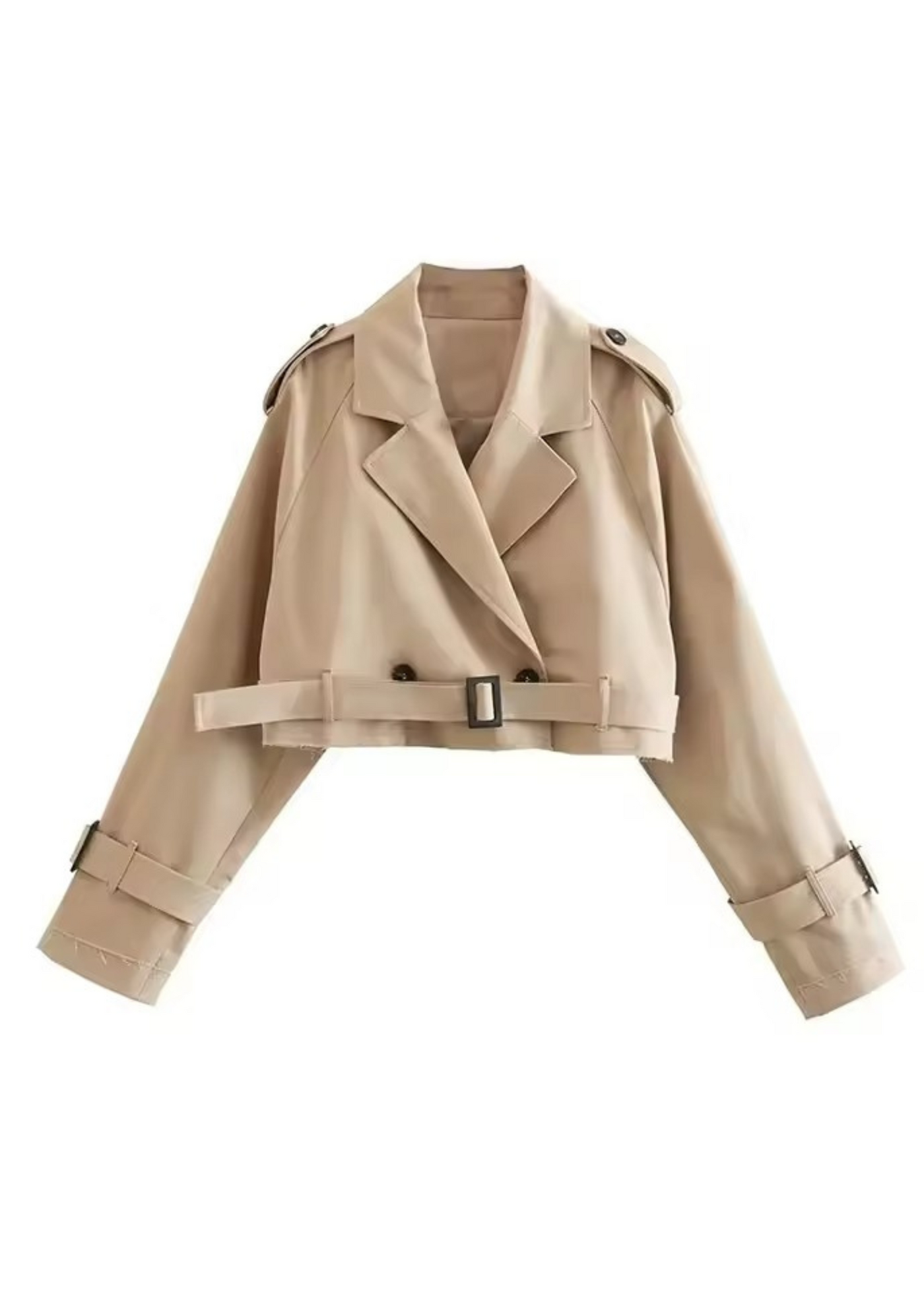 Belted trench coat – Sand beige