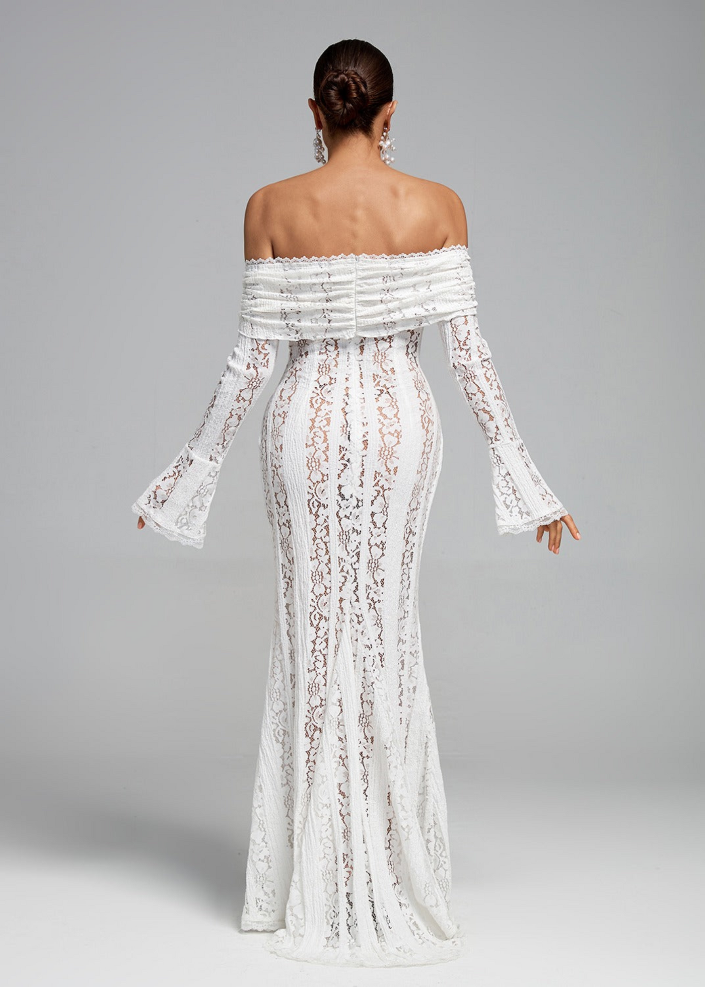 Calista Dress - Lace Off-Shoulder