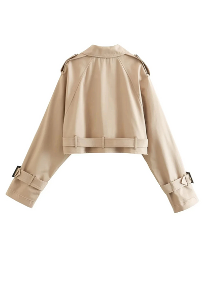 Belted trench coat – Sand beige