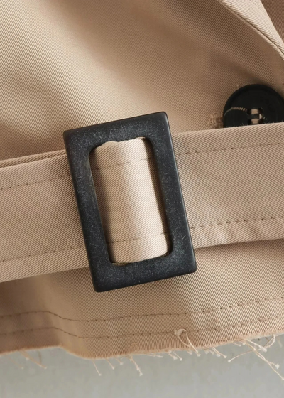 Belted trench coat – Sand beige