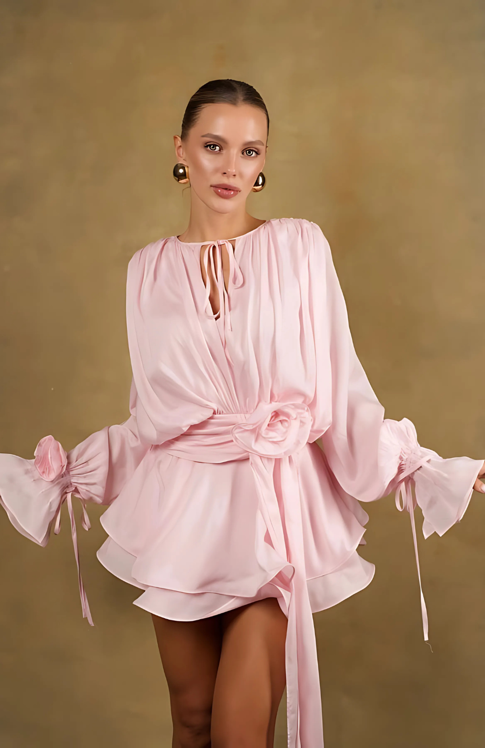 Lilac Ruffle Dress - Auréola