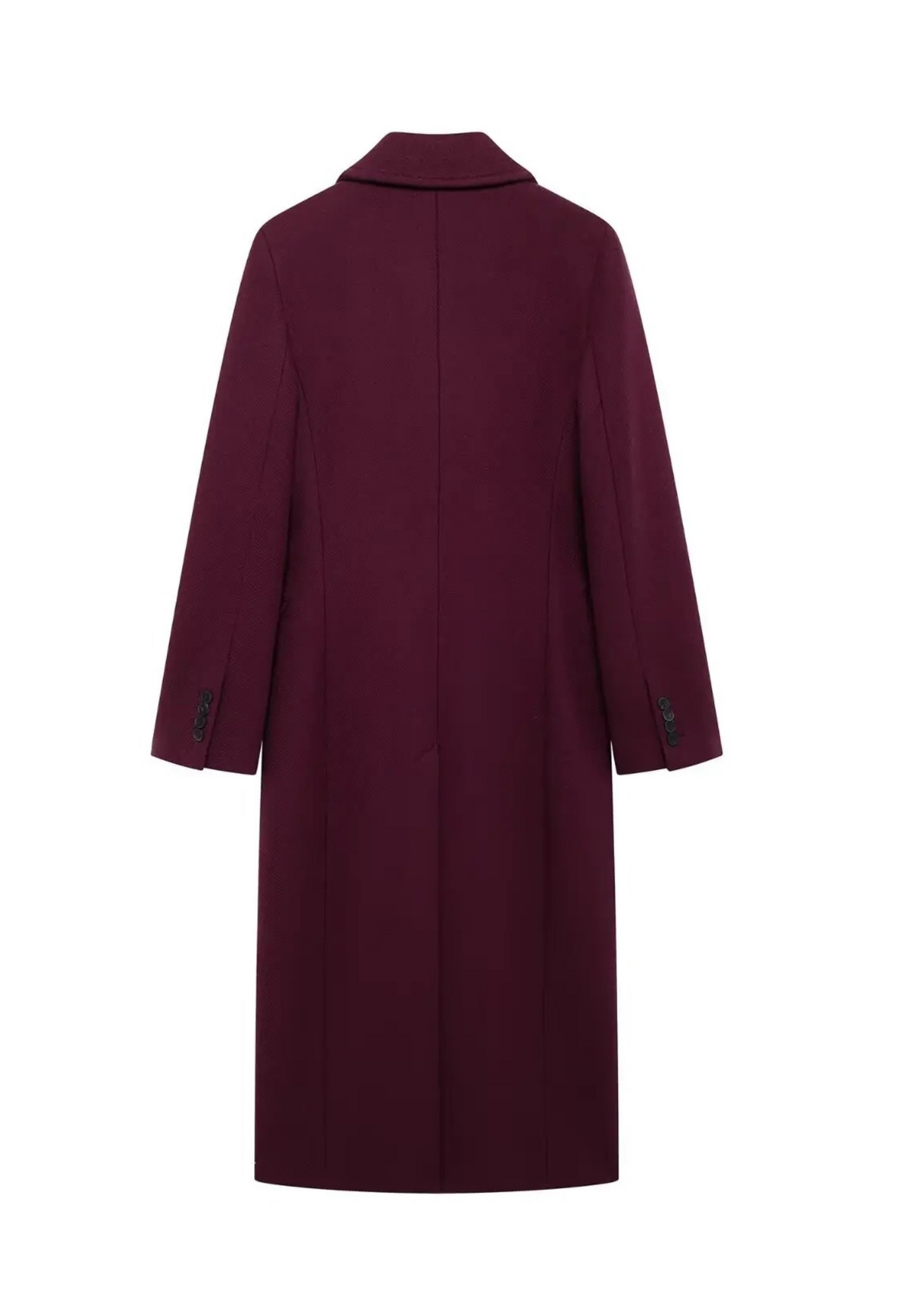 Premium burgundy coat – structured cut