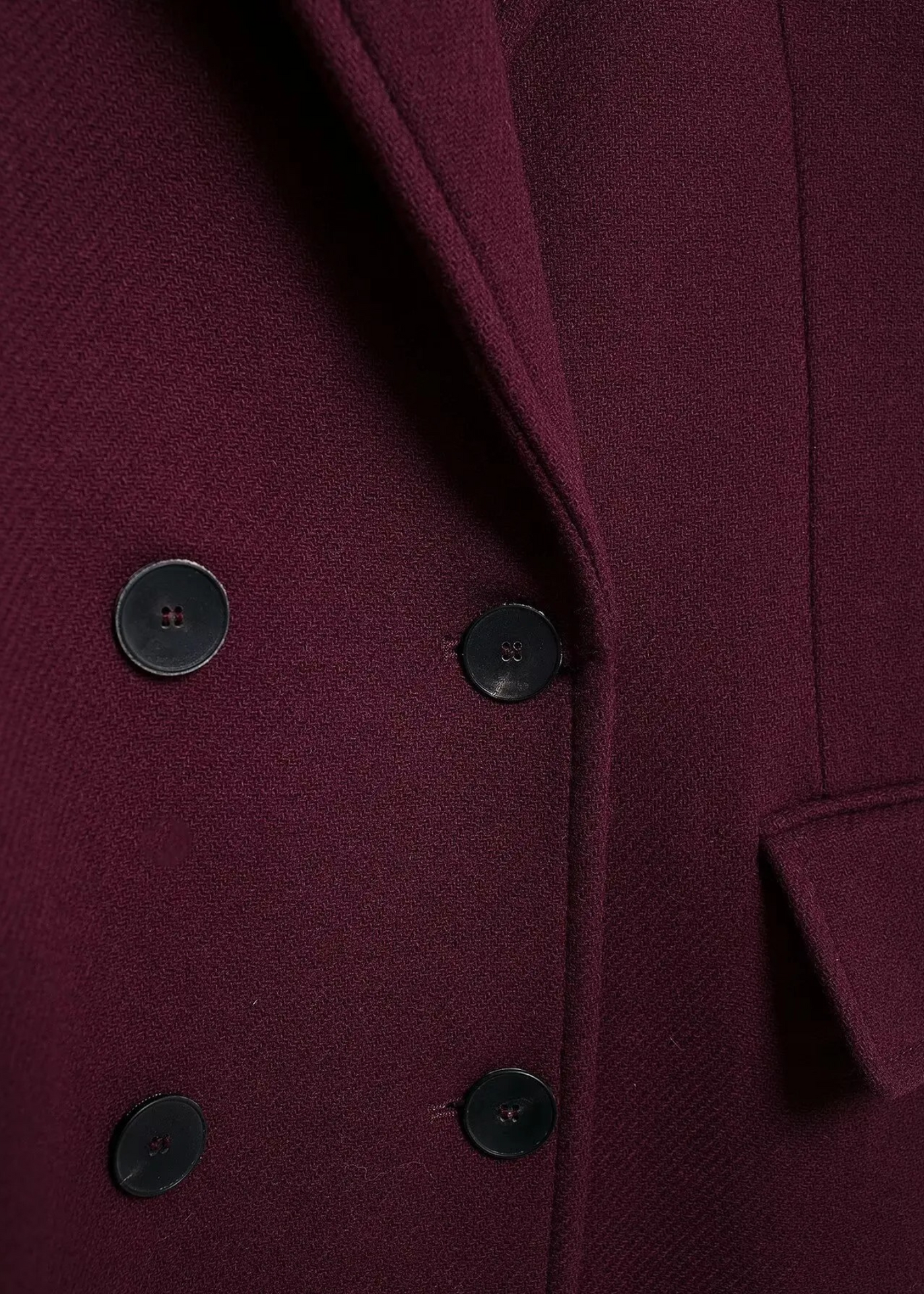 Premium burgundy coat – structured cut