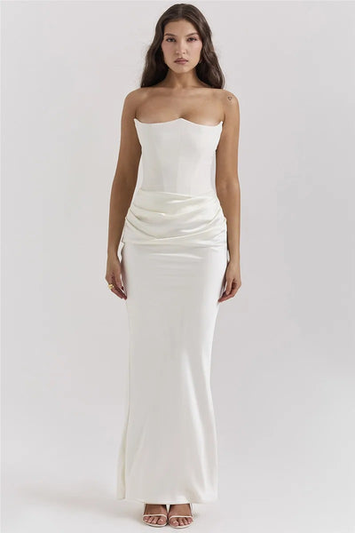 Elysia Dress - Sculpting Elegance in Satin Jersey
