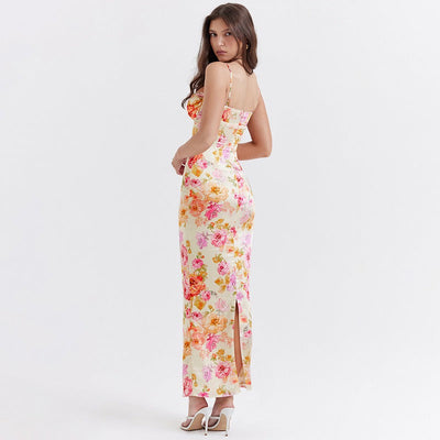 Sabrina Dress – Satin Floral Print