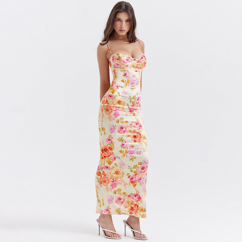 Sabrina Dress – Satin Floral Print