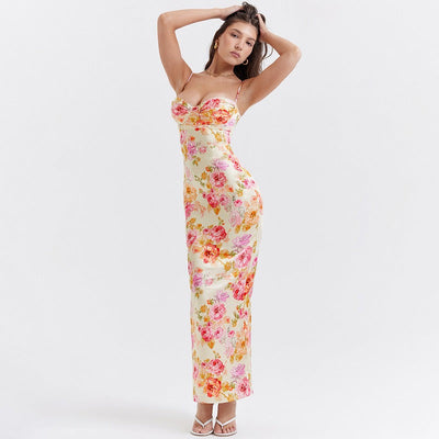 Sabrina Dress – Satin Floral Print