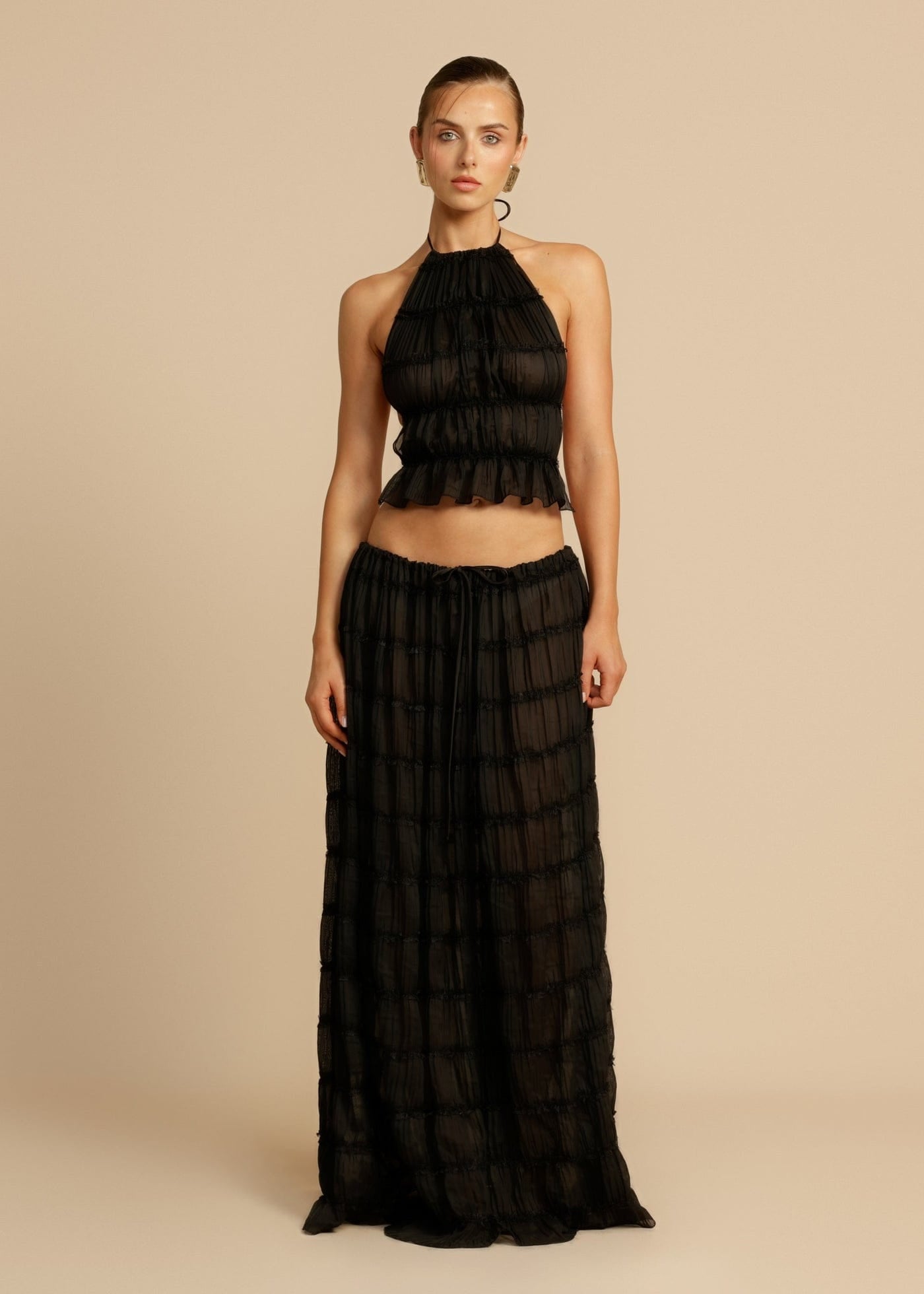 Riviera Set – Sculpted Silhouette & Airy Tulle - Black